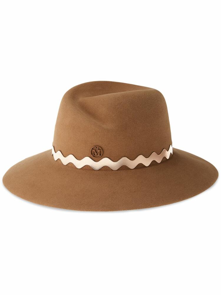 Maison Michel Virginie felt fedora hat - Brown Cover