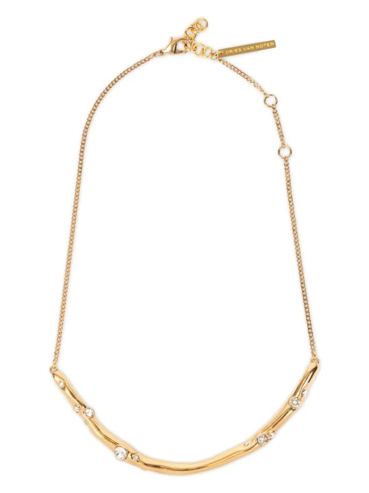 DRIES VAN NOTEN crystal-embellished necklace - Gold Cover