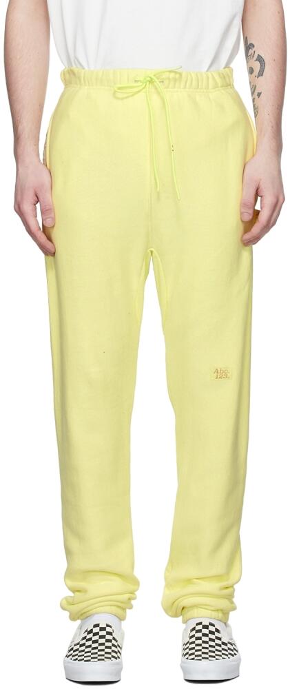 Advisory Board Crystals Yellow Cotton Lounge Pants Cover