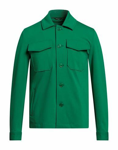 Daniele Alessandrini Man Shirt Light green Cotton, Polyamide, Elastane Cover