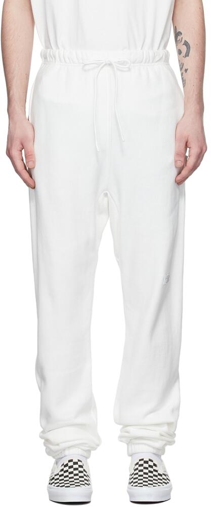 Advisory Board Crystals White Cotton Lounge Pants Cover