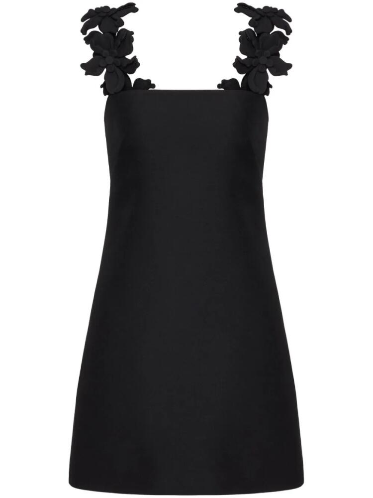 Valentino Garavani Crepe Couture embroidered minidress - Black Cover