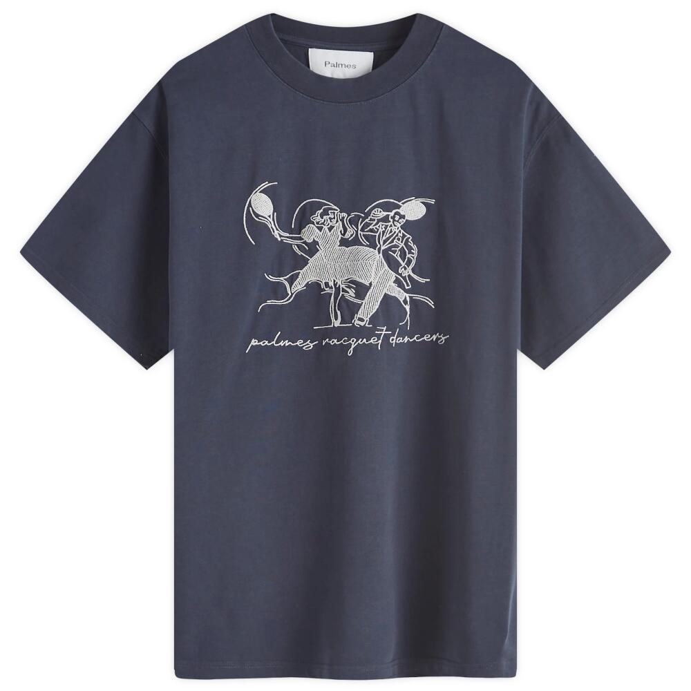 Palmes Men's Dancers T-Shirt in Navy Cover