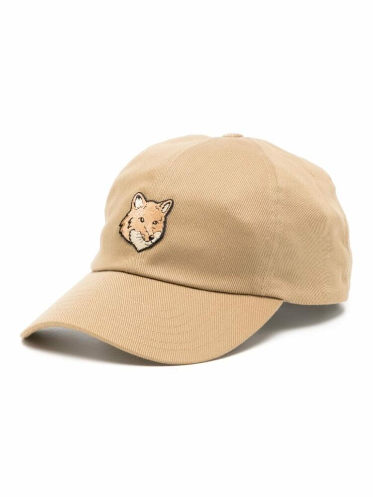 Maison Kitsuné bold fox head cap - Brown Cover