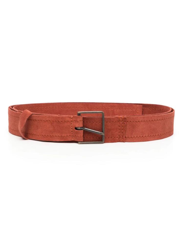 Forte Forte straight-tip leather belt - Red Cover