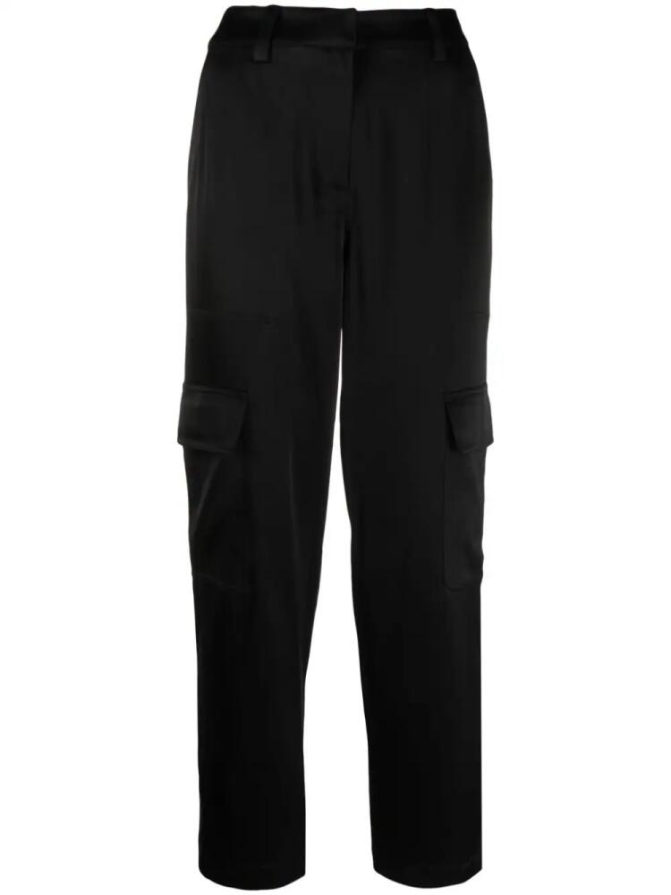 Michael Michael Kors satin-finish tapered-leg trousers - Black Cover