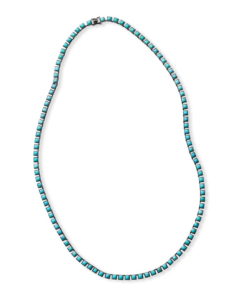 NAKARD Small Tile Opera Necklace in Turquoise Cover