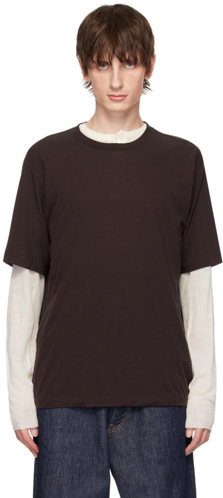 AURALEE Brown Super Soft T-Shirt Cover