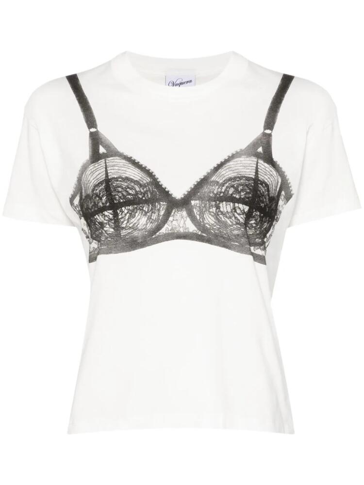 Vaquera Bra-printed T-shirt - White Cover