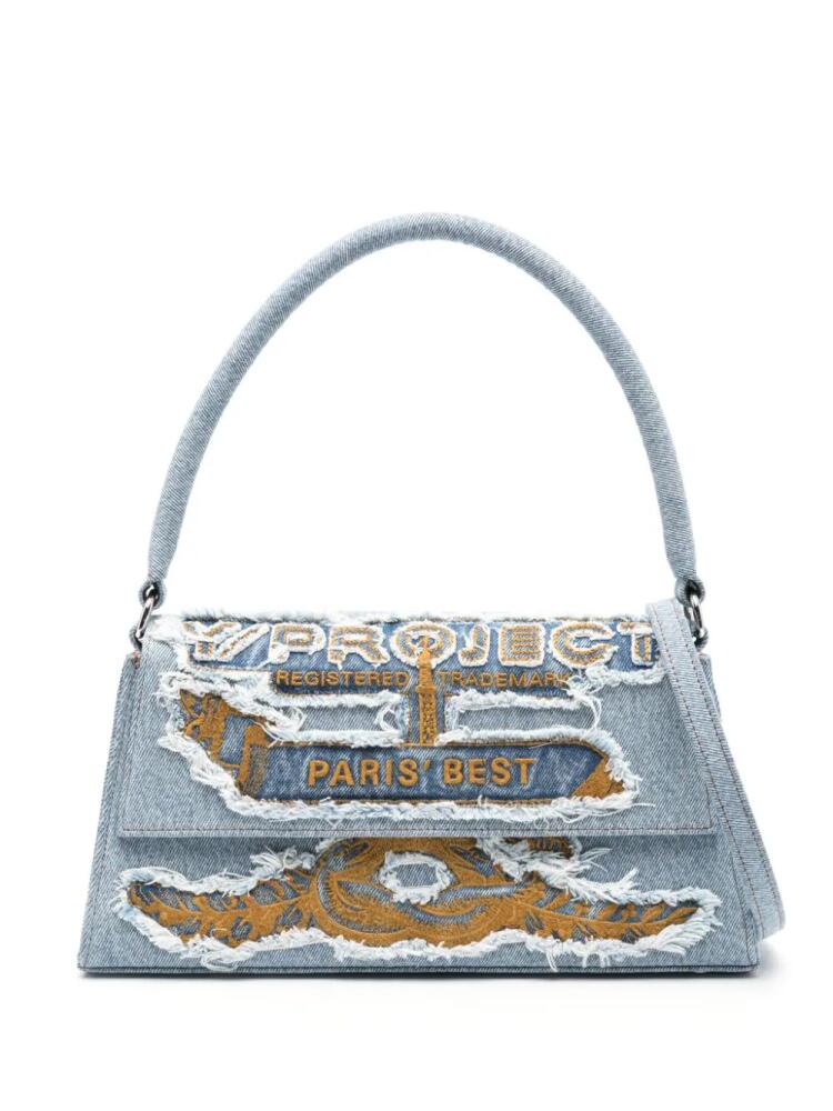 Y/Project Paris' Best denim shoulder bag - Blue Cover