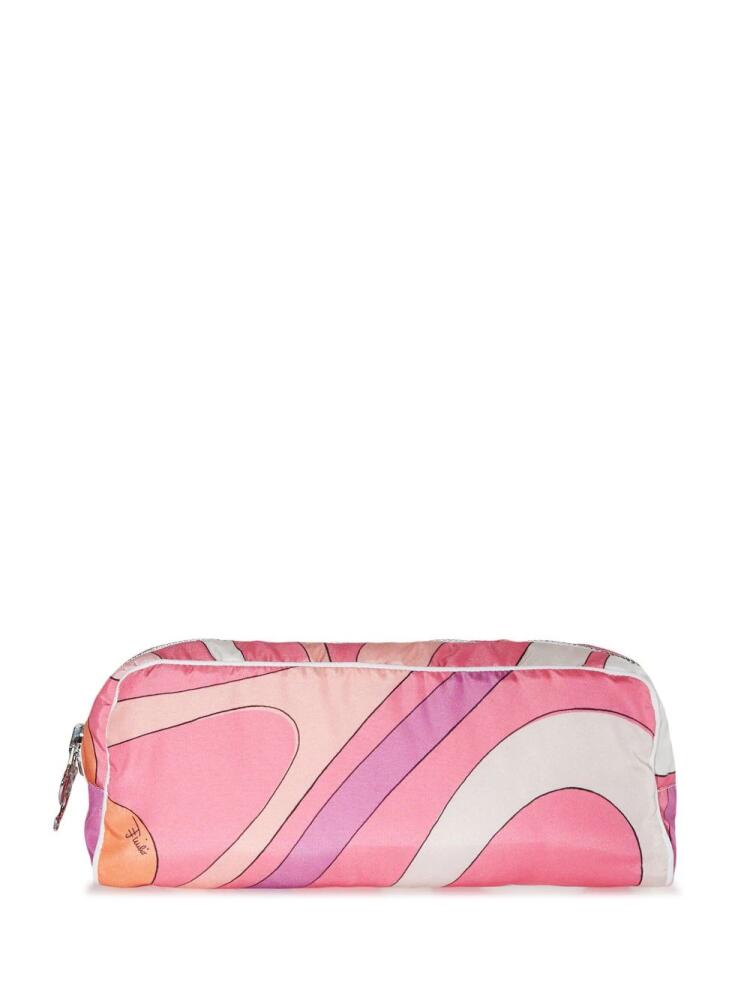 PUCCI wave-print make-up bag - Pink Cover