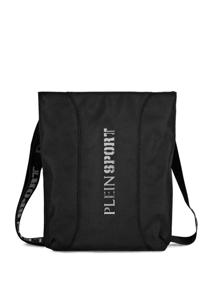 Plein Sport embossed-logo shoulder bag - Black Cover