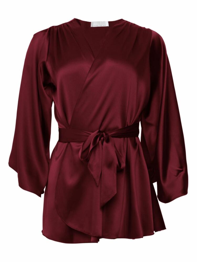 Fleur Du Mal Angel Sleeve robe - Red Cover