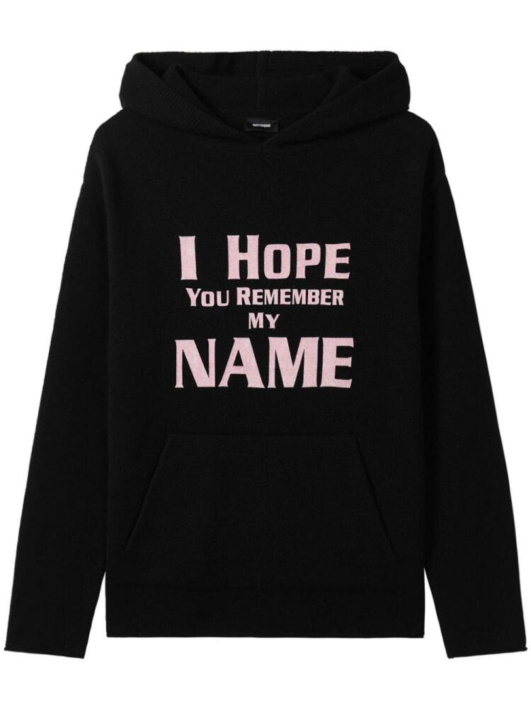 We11done Graphic hoodie - Black Cover