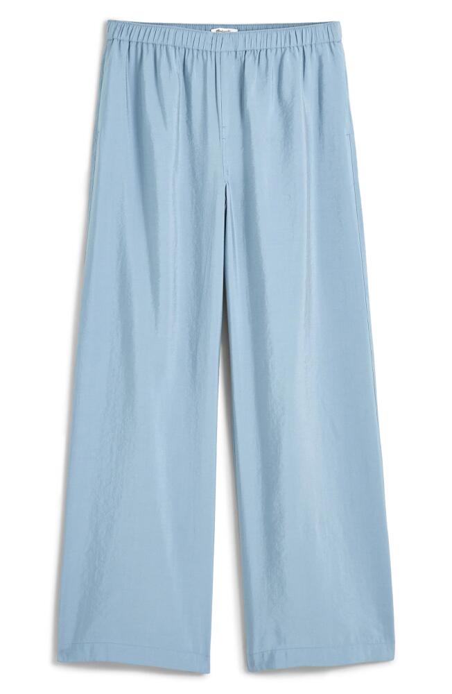 Madewell Softdrape Wide Leg Pants in Stonewash Blue Cover