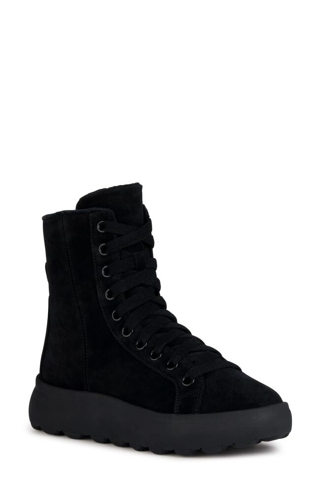 Geox Spherica Lace-Up Boot in Black Cover