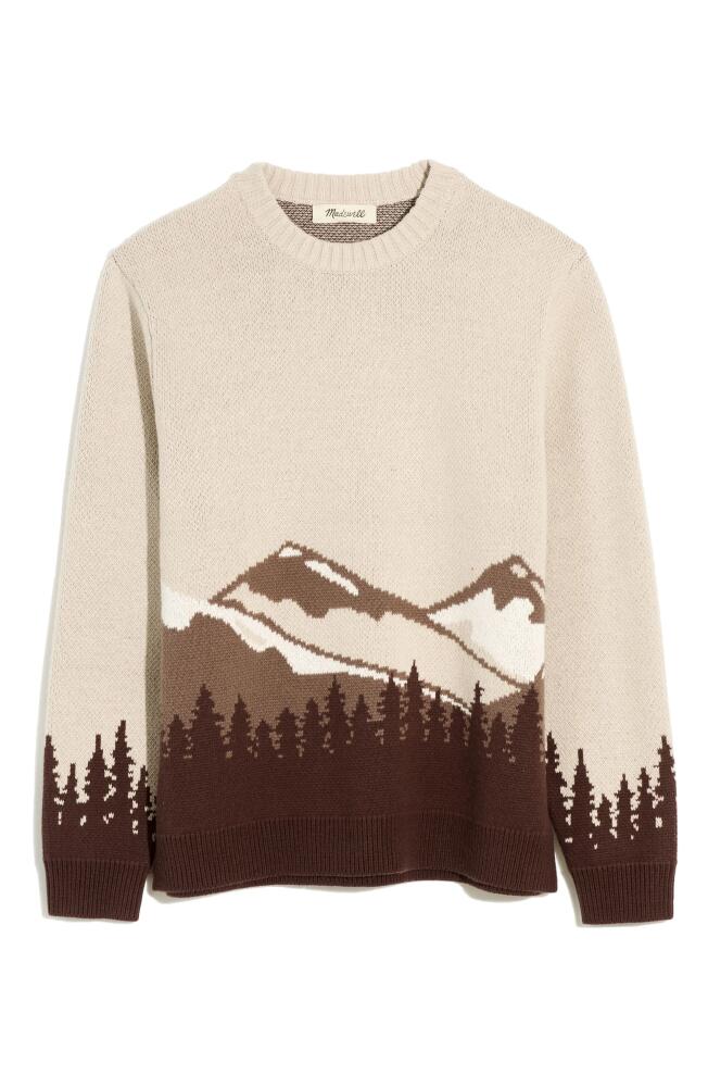 Madewell Mont Blanc Mountain Cotton & Merino Wool Sweater in Iced Grey Cover