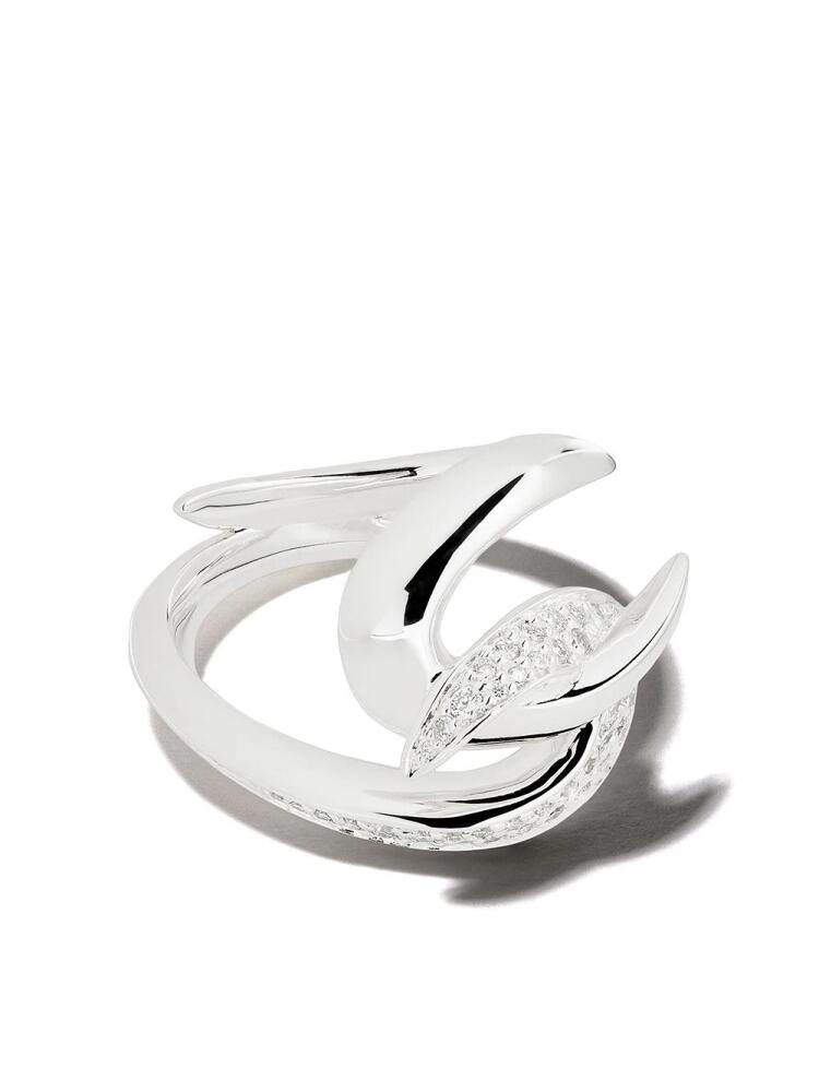 Shaun Leane Hook diamond ring - Silver Cover