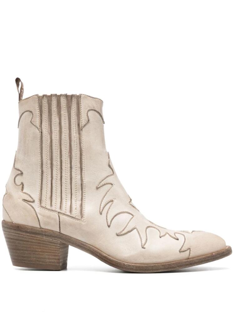 Sartore 65mm leather boots - Neutrals Cover