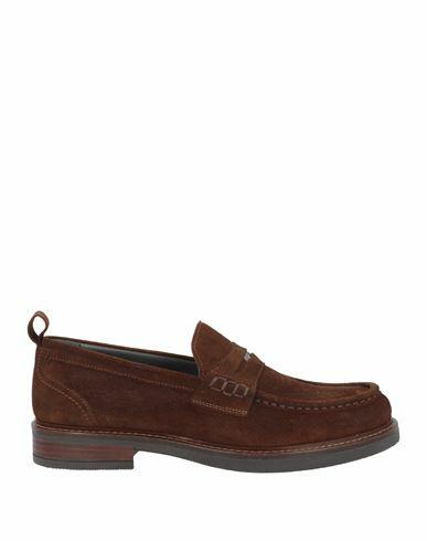 Pollini Man Loafers Brown Leather Cover