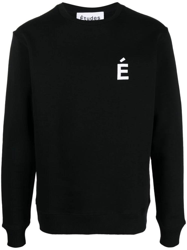 Etudes logo-print crew neck sweatshirt - Black Cover