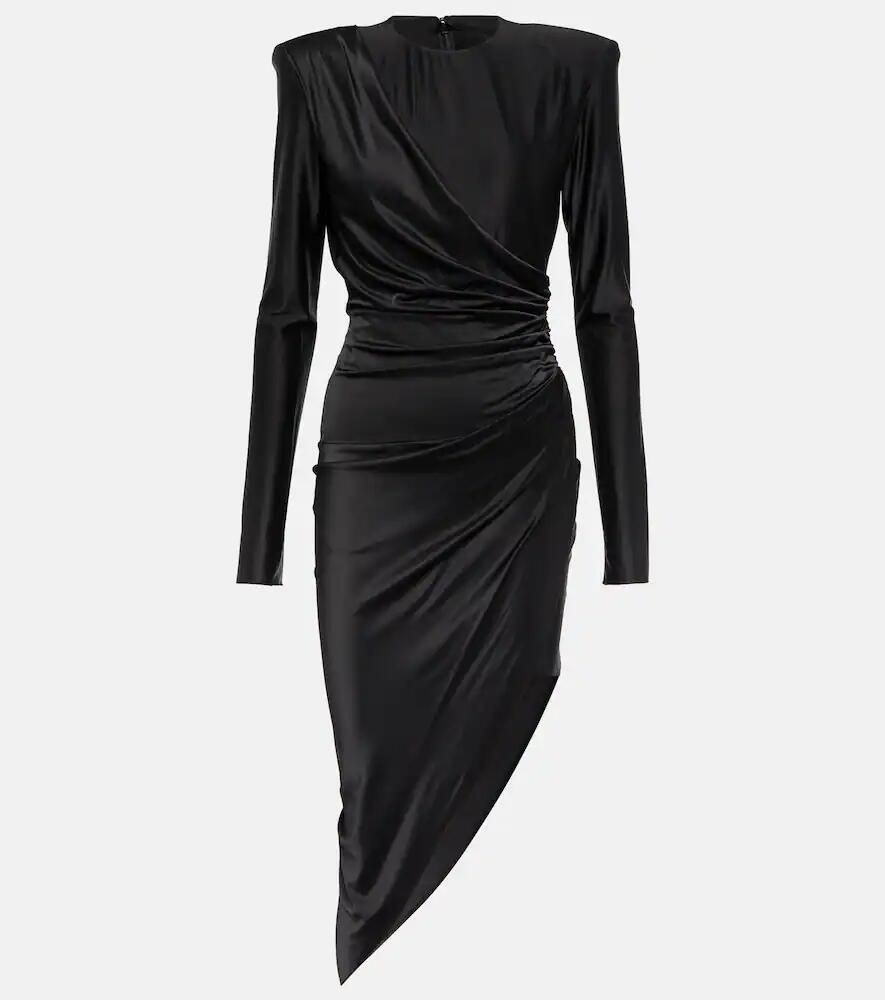 Alexandre Vauthier Asymmetric draped jersey minidress Cover