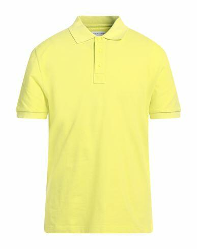 Bottega Veneta Man Polo shirt Acid green Cotton Cover