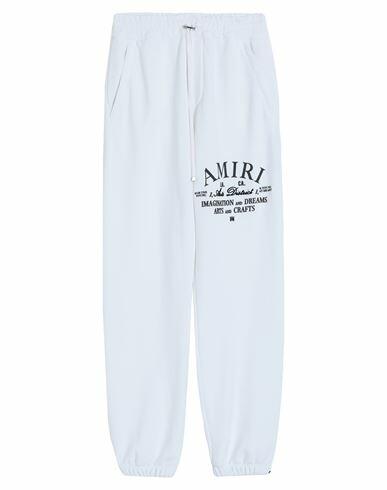 Amiri Man Pants White Cotton Cover