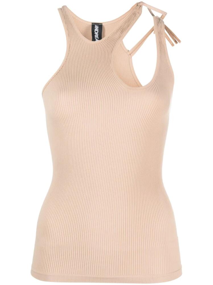 ANDREĀDAMO cut-out tank top - Neutrals Cover