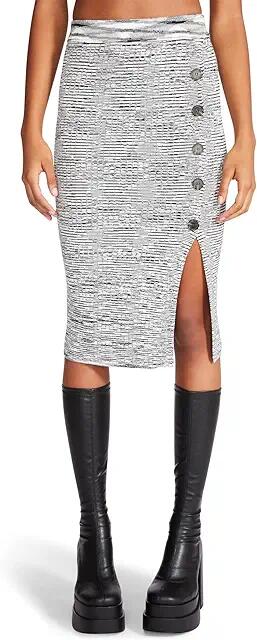 Steve Madden Mary Kate Sweater Skirt (Black) Women's Skirt Cover