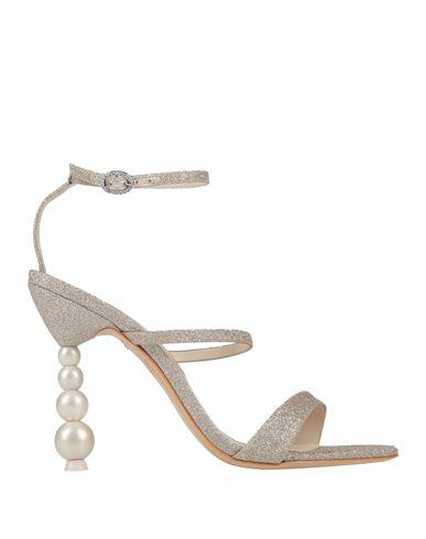 Sophia Webster Woman Sandals Beige Textile fibers Cover