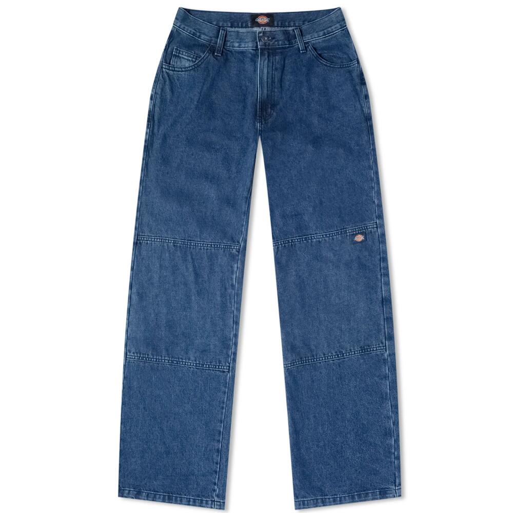 Dickies Men's Double Knee Denim Pant in Classic Blue Cover