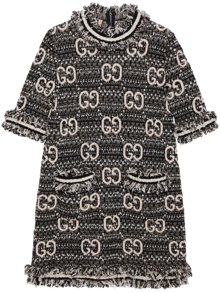 Gucci GG-jacquard tweed minidress - Black Cover