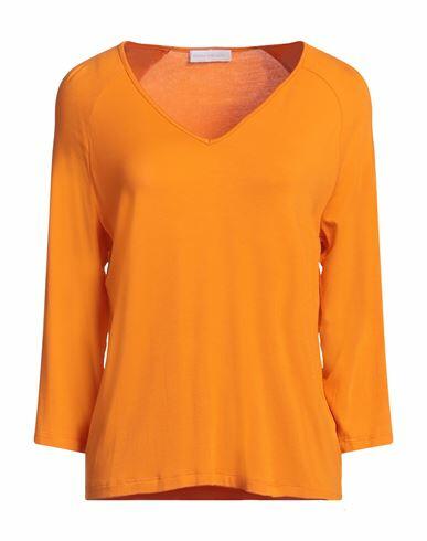 Diana Gallesi Woman T-shirt Orange Viscose, Elastane Cover