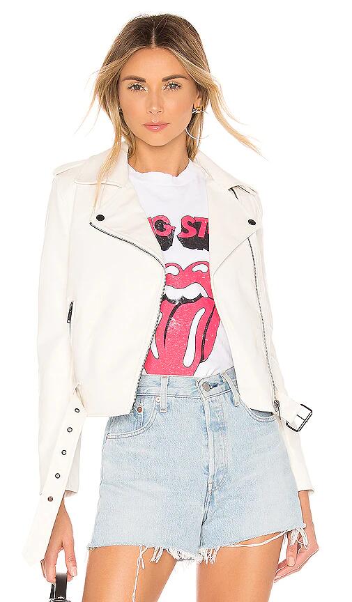 superdown Kailey Moto Jacket in White Cover