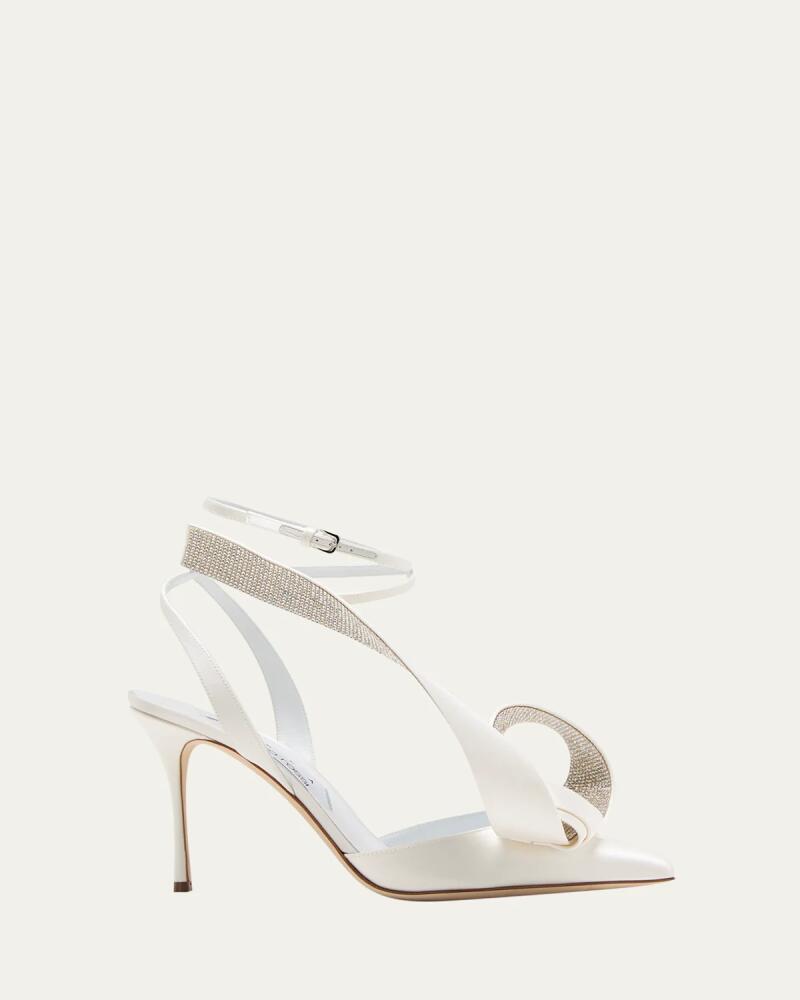 AREA x Sergio Rossi Sculpted Bow Slingback Cocktail Pumps Cover