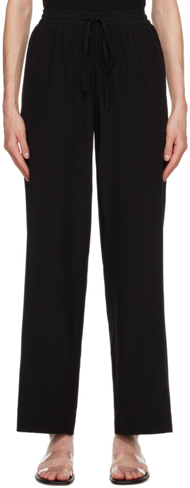 Matteau Black Drawstring Trousers Cover