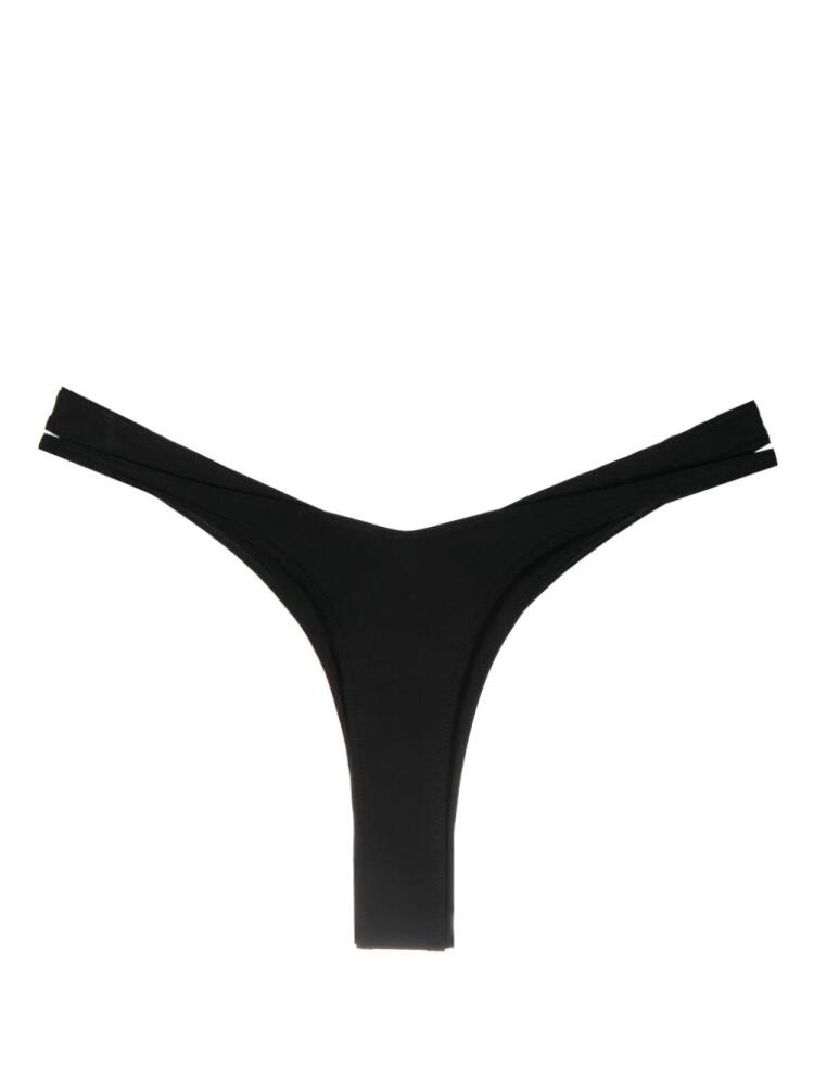 Mugler double-layer high-cut bikini bottoms - Black Cover