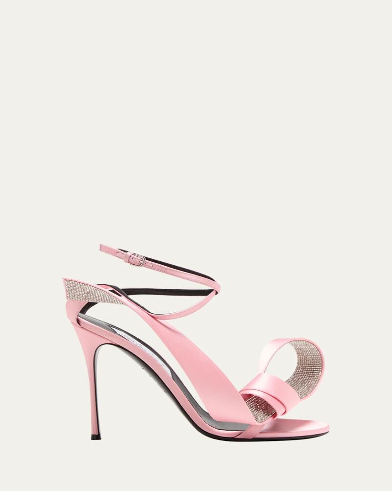 AREA x Sergio Rossi Sculpted Bow Slingback Cocktail Sandals Cover