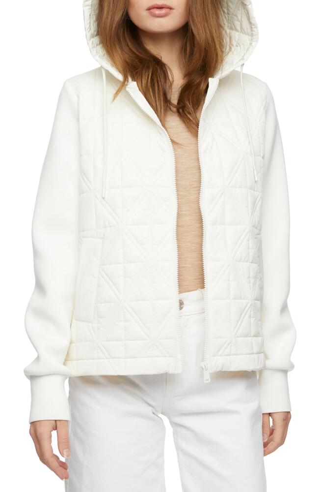 Bernardo Mixed Media Quilted Jacket in Warm White Cover