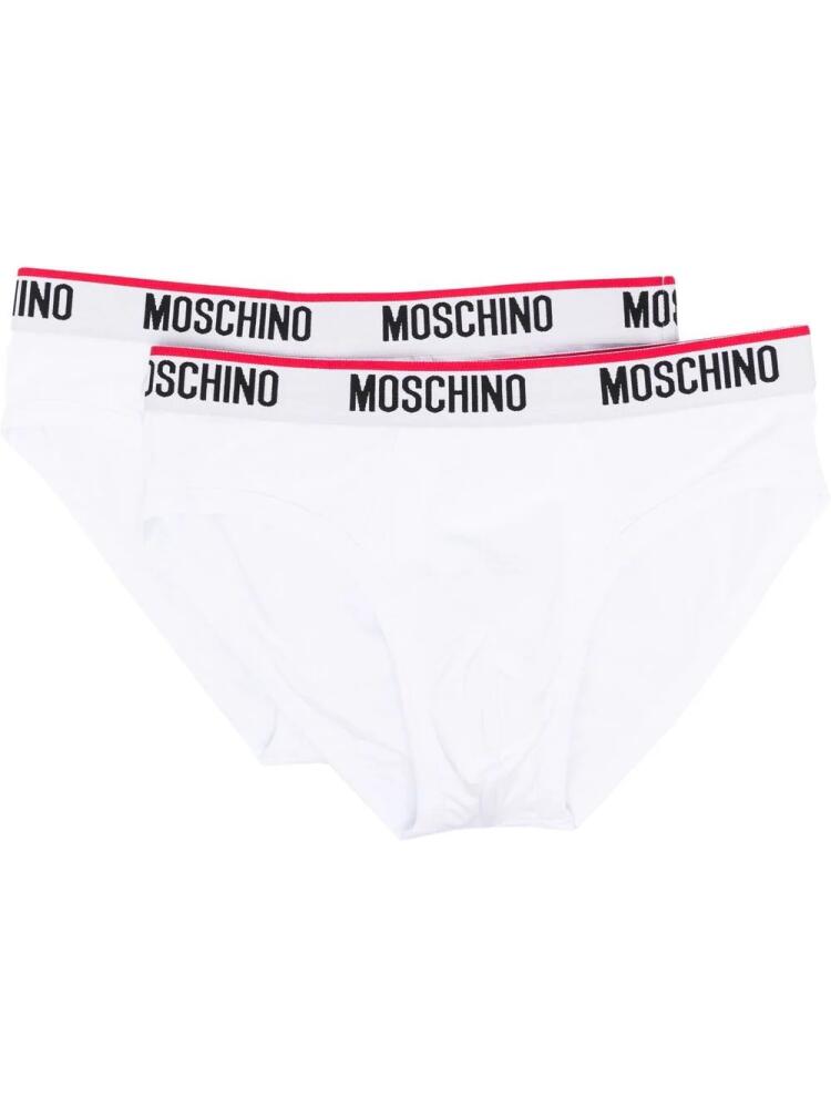 Moschino logo-waistband boxer pack - White Cover