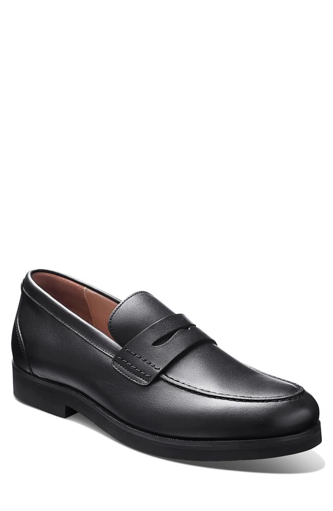 Samuel Hubbard Tailored Traveler Penny Loafer in Black Leather Cover