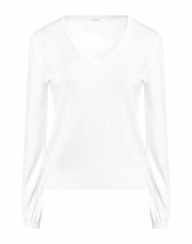 Malo Woman Sweater White Cotton Cover