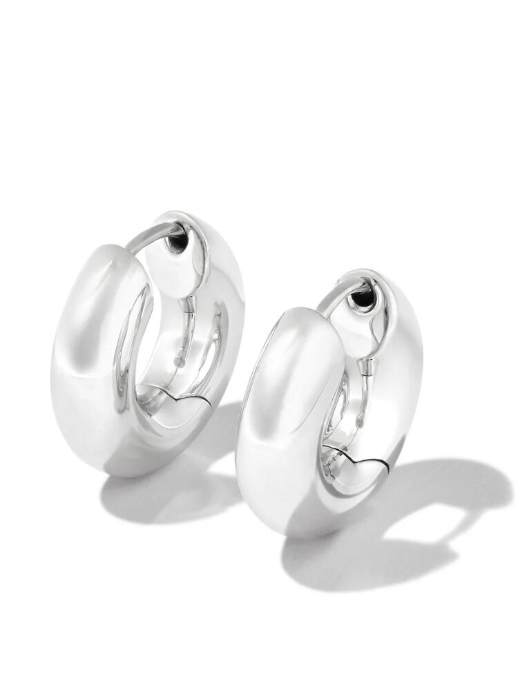 Tom Wood small Chunky hoop earrings - Silver Cover