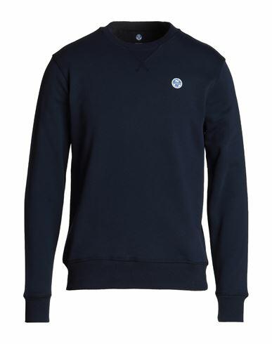 North Sails Man Sweatshirt Navy blue Cotton Cover