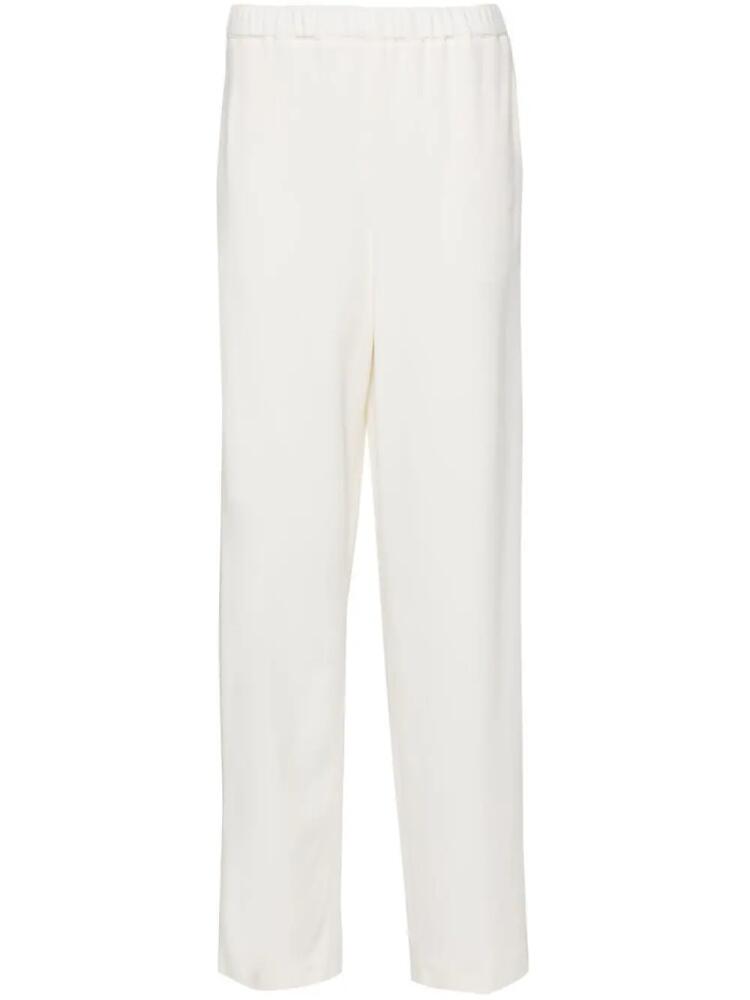 Fabiana Filippi bead-chain straight trousers - White Cover