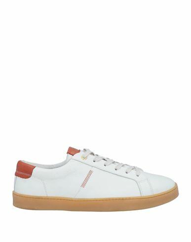 Baldinini Man Sneakers White Leather Cover