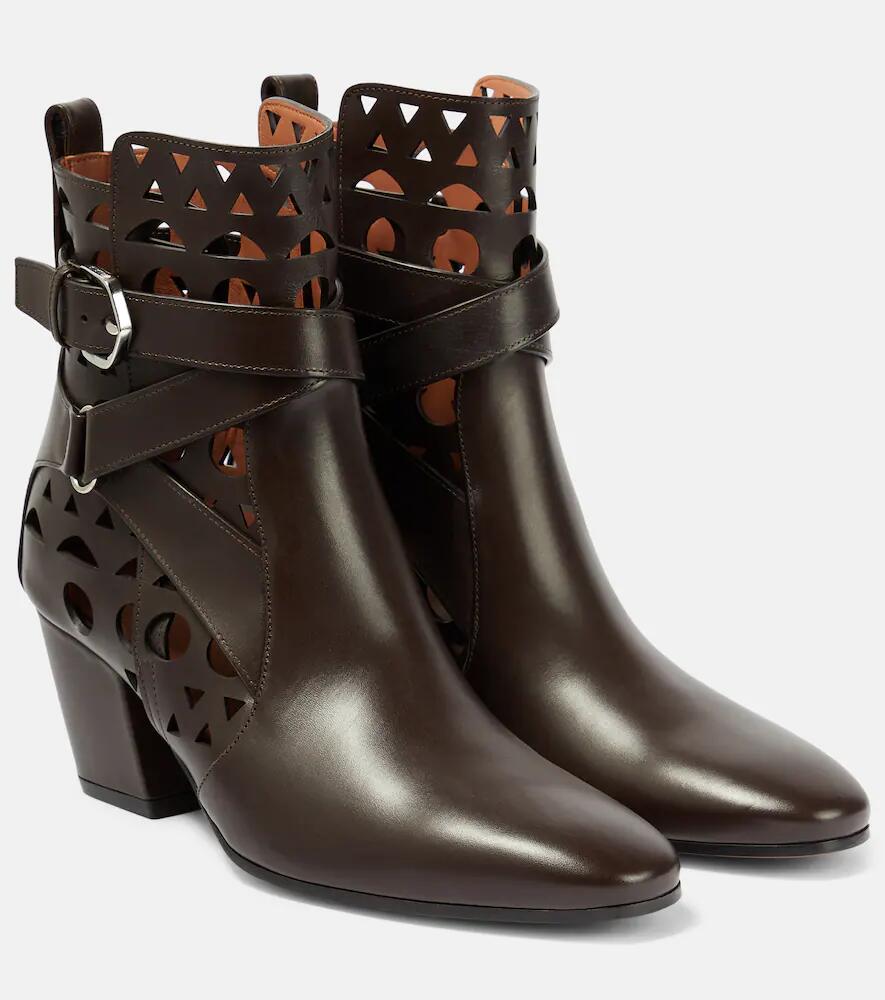 Alaïa Ziggy Vienne leather ankle boots Cover