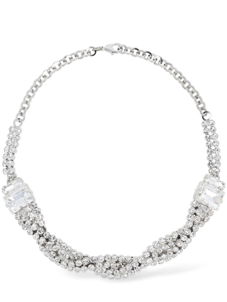 ALESSANDRA RICH Crystal Braid Collar Necklace Cover