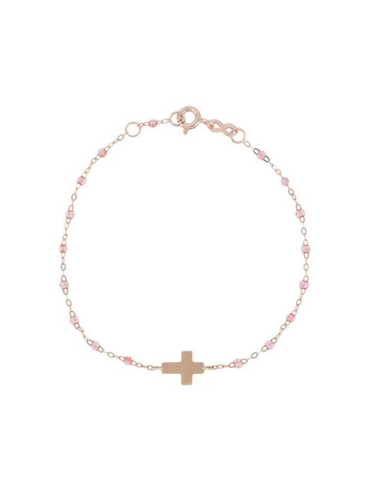 Gigi Clozeau 18kt rose gold Cross Charm Classic bracelet - Metallic Cover